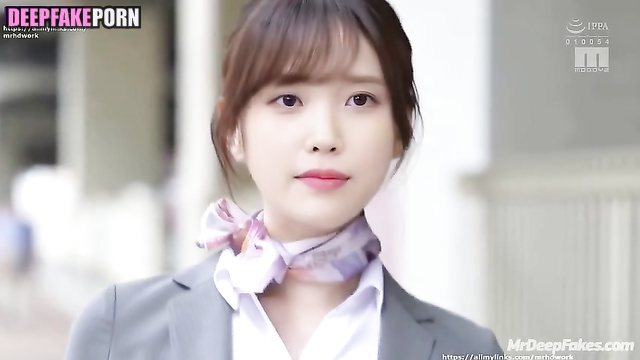 Fake porn 아이유 IU is more than just sexy stewardess SHE IS WILD 가짜 포르노