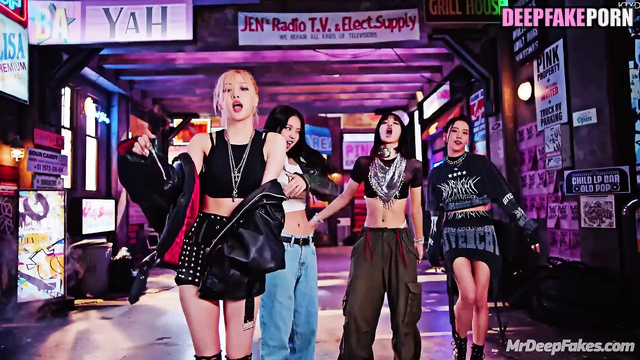 Rose, Lisa, Jennie and Jisoo pmv interracial porn 리사 블랙핑크 babes are sluts