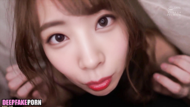 トゥワイス セックスシーン shy Dahyun having sex under sheets / real fake