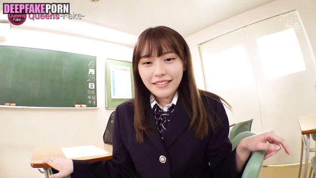 Japanese schoolgirl Asakura Yui 浅倉唯 本物の偽物 made a footjob in classroom [PREMIUM]