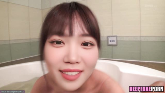 アイズワン セックスシーン Chaewon asked you for fuck her in the bath - face swap [PREMIUM]
