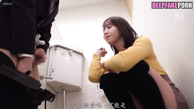 Fake Nanase Nishino (西野七瀬 乃木坂46) masturbated in school toilet so sweet [PREMIUM]