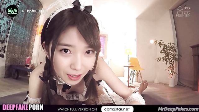 Sexy housemaid earning money on your cock [아이유 연예인 섹스] fake IU