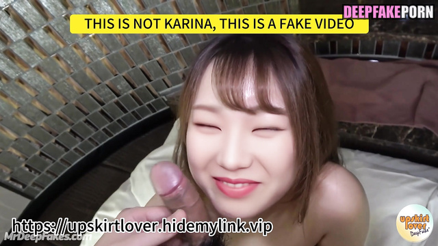 She loves sucking two cock at the same time [카리나 에스파] Karina face swap