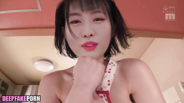 Smiling housewife served you at the kitchen - fake Momo トゥワイス セックスシーン [PREMIUM]