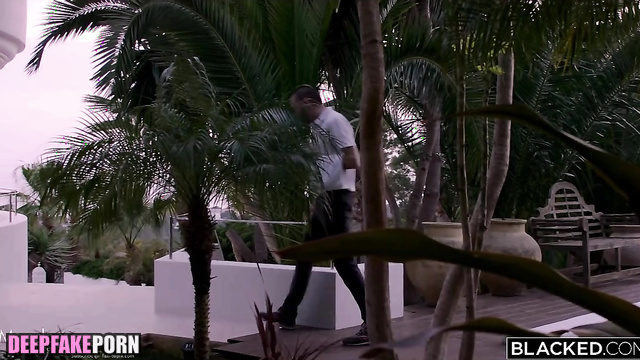 Tender black lover kissing her before a blowjob, fake Mina トゥワイス 本物の偽物 [PREMIUM]