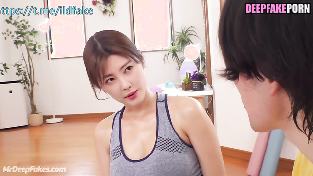 Celebrity sex with 张雨绮 yoga coach Zhang Yuqi being seduced by me 名人性爱