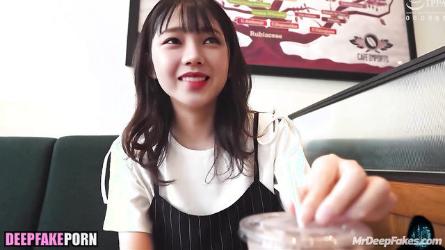 Stranger treated her with bubble tea and fucked, fake Karina 카리나 에스파