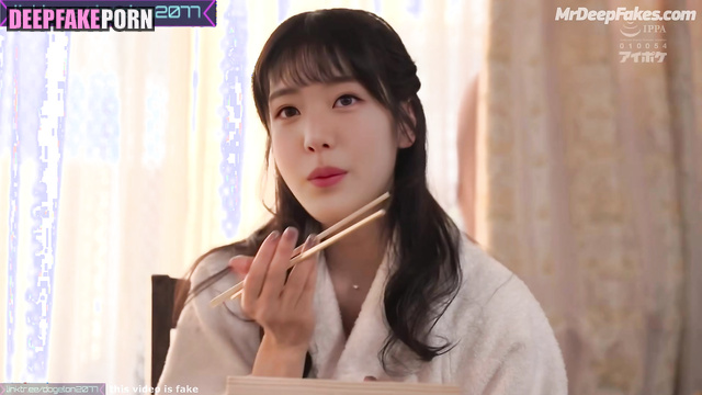アイヴ ディープフェイクビデオ cunnilingus after sushi eating / Wonyoung face swap