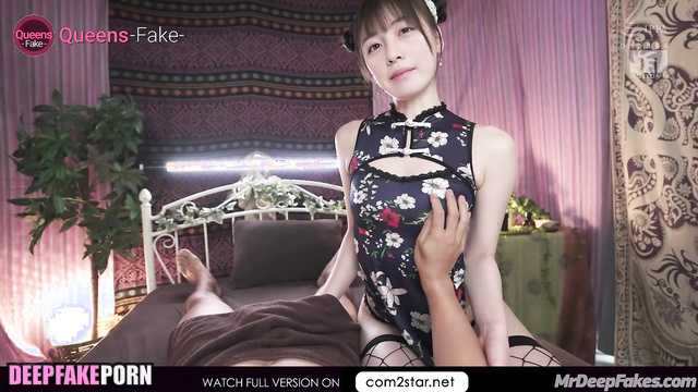 Erotic hand games in japanese salon, Kanna Hashimoto A.I. 橋本 環奈 セックスシーン