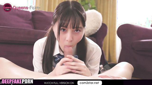 Her first time with a random sperm / Kanna Hashimoto (橋本 環奈 本物の偽物) - A.I.
