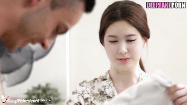 Asian beauty Nayeon トゥワイス セレブのセックス making erotic massage by her body, ai