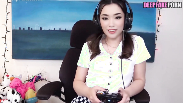 Lustful Emiru wants to be fucked during console playing - fakeapp