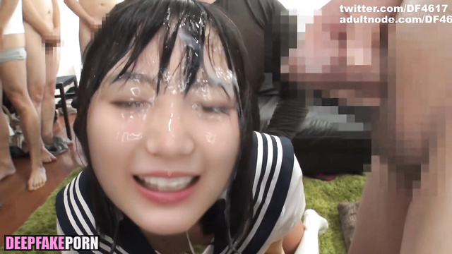 Ikuta Erika face is covered in fresh cum (生田絵梨花 乃木坂46 ディープフェイク エロ) [PREMIUM]