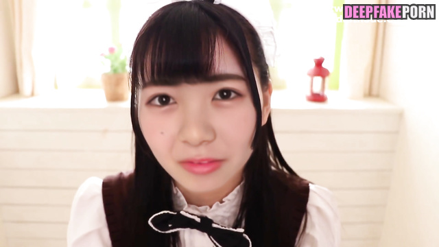 Cute maid Tsutsui Ayame Nogizaka46 is seduced and fingered = fake porn 筒井 あやめ 乃木坂46 フェイクポルノ [PREMIUM]