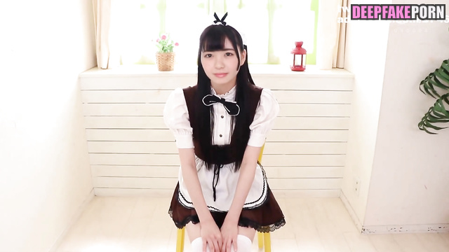 Cute maid Tsutsui Ayame Nogizaka46 is seduced and fingered = fake porn 筒井 あやめ 乃木坂46 フェイクポルノ [PREMIUM]
