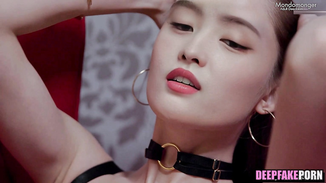 トゥワイス 人工知能 she is waiting for her gorgeous black stud, Momo face swap [PREMIUM]