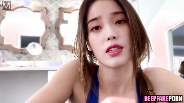 IU doesn't care what she sucks - a real or a rubber dick 아이유 섹스 A.I. [PREMIUM]