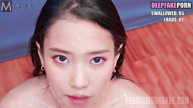 Bitch washing after bukkake party, look / IU pov adult tapes / 아이유 포르노 [PREMIUM]