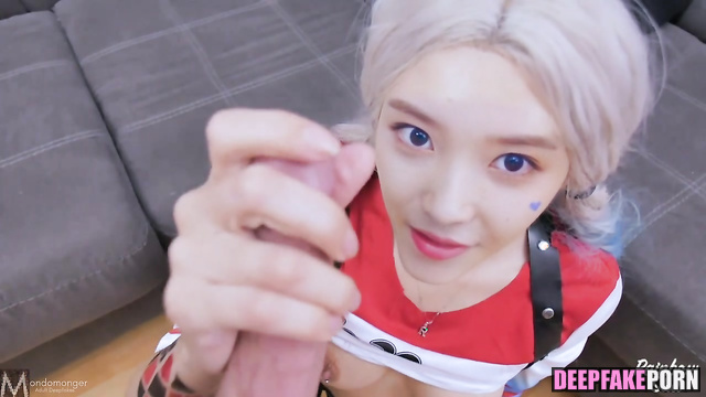 Supervillain moaning so hot with her stud / IU (아이유 인터넷 연예인) face swap [PREMIUM]