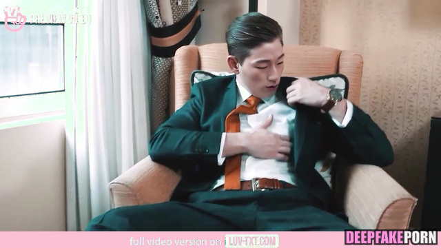 San looking on you and jerking off / (산 에이티즈) hotel solo sex tape