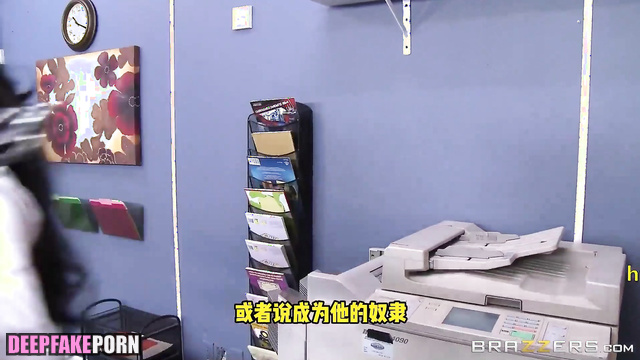 张雨绮 Zhang Yuqi masturbated her pussy while her boss was watching 人工智能 a.i.