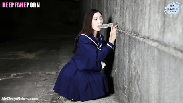 지수 블랙핑크 fake Jisoo sucking a dildo glued to the wall