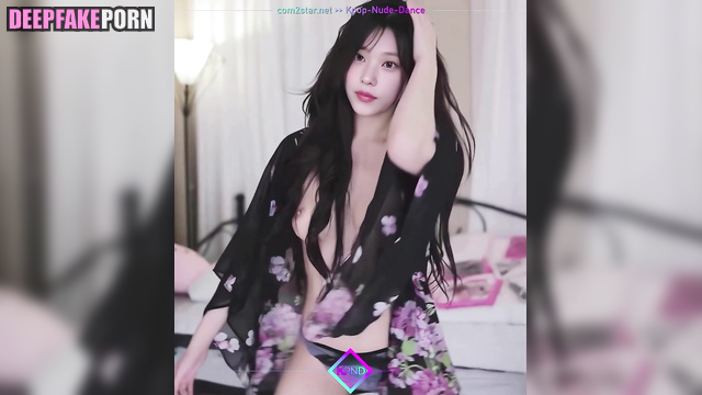 Long-haired brunette dancing hot without bra, ai Haerin ニュージーンズ 本物の偽物 [PREMIUM]