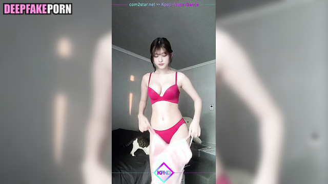 Babe recorded her cute dance video for a fan (ニュージーンズ 本物の偽物) ai Haerin [PREMIUM]