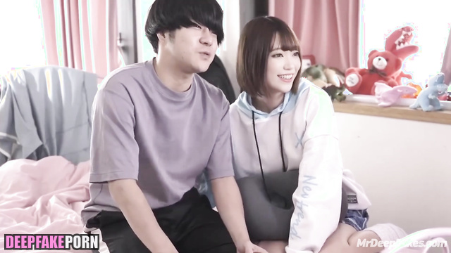 He took out his dick and started jerking off while being next to Emiru ai