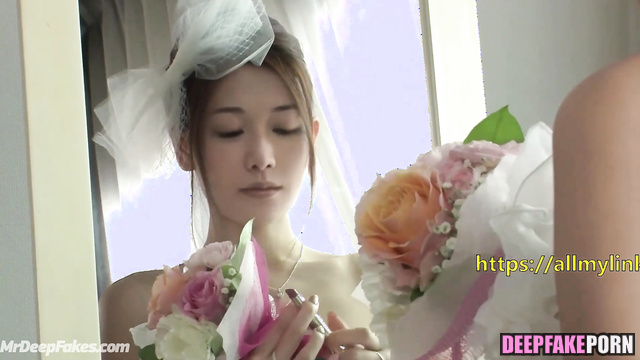 Naughty bride 林志玲 Lin Chi-ling cheats on her wedding day 真假的/real fake