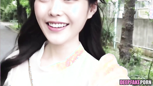 Housemaid's lips make you cum hot & fast (IU pov face swap) 아이유 섹스 테이프