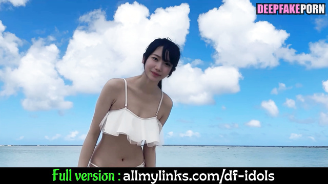 She was moaning loudly in the bungalow, Kazuha real fake ルセラフィム アダルトビデオ