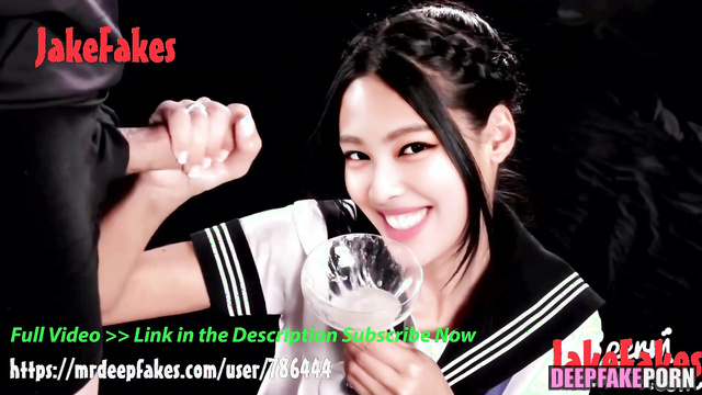 Fake Jennie (제니 블랙핑크) first got your sperm and then started masturbating