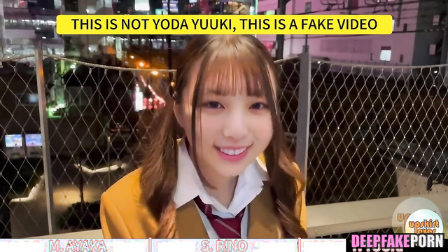 They left quickly after sex, fake Ayaka Miyoshi & Rino Sashihara 三吉彩花 ポルノ