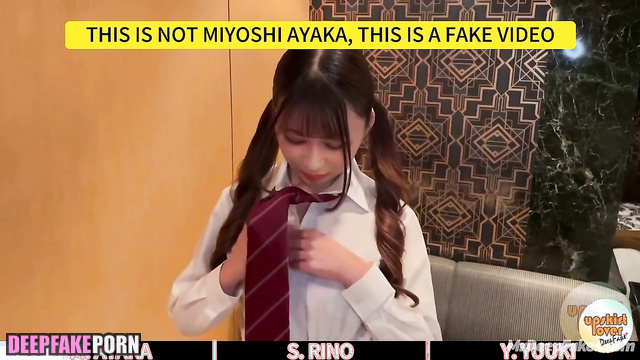 They left quickly after sex, fake Ayaka Miyoshi & Rino Sashihara 三吉彩花 ポルノ