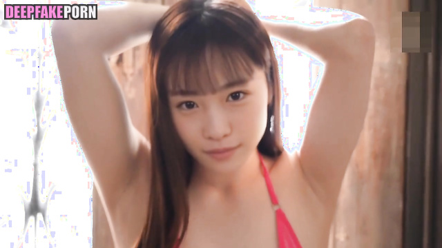 Nude and sexy ヌード Rina Kawaei/川栄 李奈 has her nice tits caressed