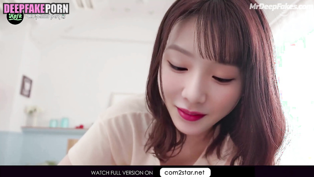 Fake Taeyeon (少女時代 ディープフェイクビデオ) is going to fuck you after hot kisses