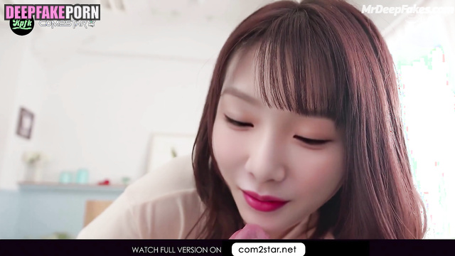 Fake Taeyeon (少女時代 ディープフェイクビデオ) is going to fuck you after hot kisses