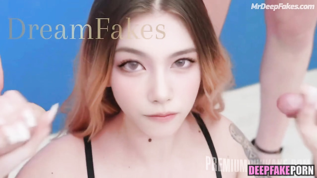 Slutty tattooed girl enjoying hot bukkake party / Sana トゥワイス フェイクポルノ