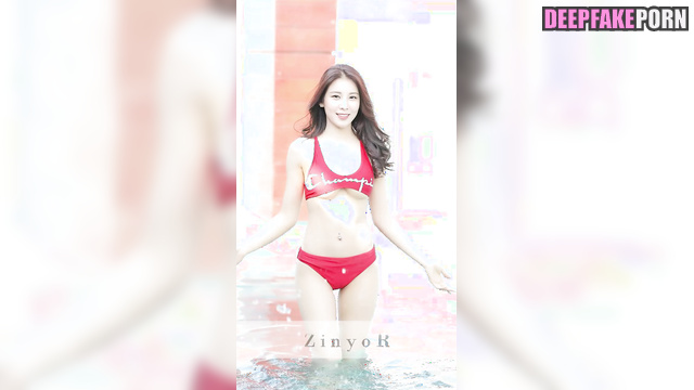 Brunette in red bikini wants to pick you up - Seohyun (少女時代 本物の偽物) ai