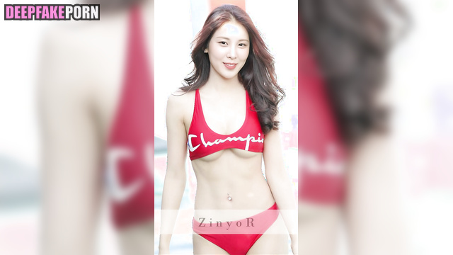 Brunette in red bikini wants to pick you up - Seohyun (少女時代 本物の偽物) ai