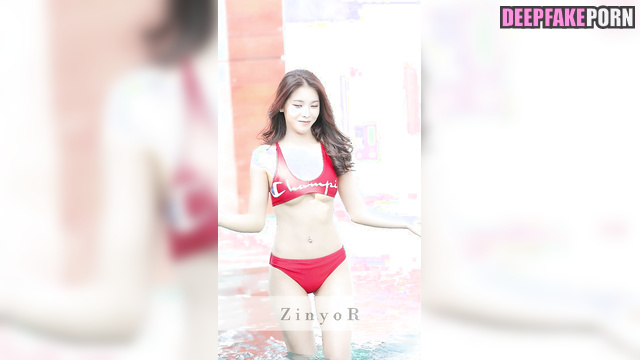 Bikini babe loves fuck in the pool (카리나 에스파) Karina in hot sex tapes