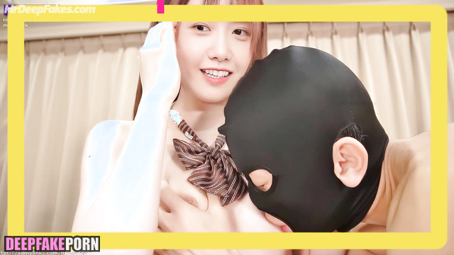 Cute teen sucking a cock (her first blowjob) fake Yoona - 少女時代 セレブのセックス