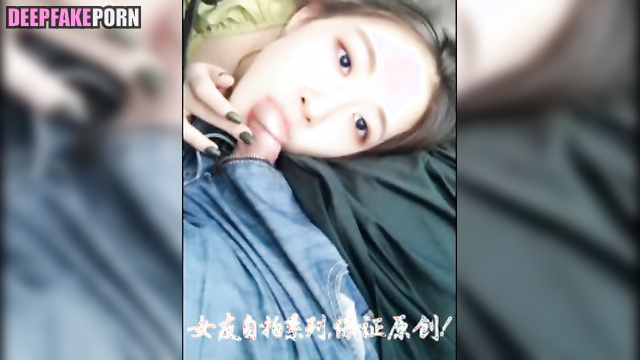 She gets turned on by blowjob in the car, Rose (로제 블랙핑크) adult tapes [PREMIUM]