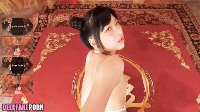 Sexy lady jumping on a cock so slutty / Hanni (ニュージーンズ 本物の偽物) real fake