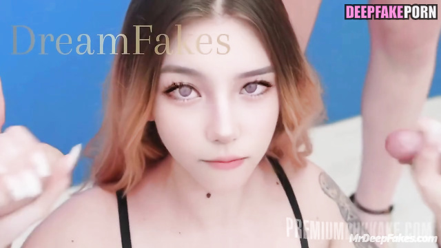 Bukkake party with Lee Seo Ah (이서아 인터넷 연예인) she's a real blowjob star, ai