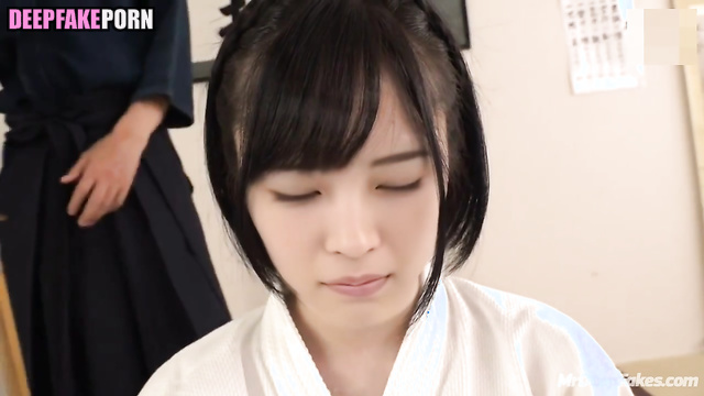 Mature man teaching her adult love / 広瀬すず 偽の有名人のポルノ Suzu Hirose face swap