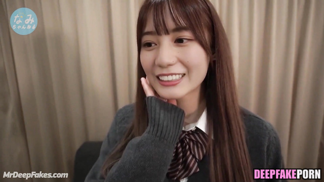 (小坂 菜緒 日向坂46) modest japanese schoolgirl trying adult love, ai Nao Kosaka