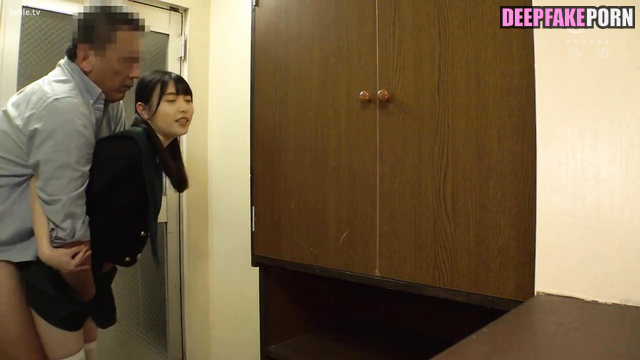 Teen made blowjob to old fart on the stairs ai Asuka Saito 齋藤 飛鳥 乃木坂46 [PREMIUM]